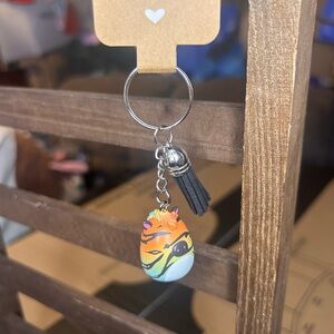 2/$15 Handmade Rainbow Zebra Squishmallow Keychain